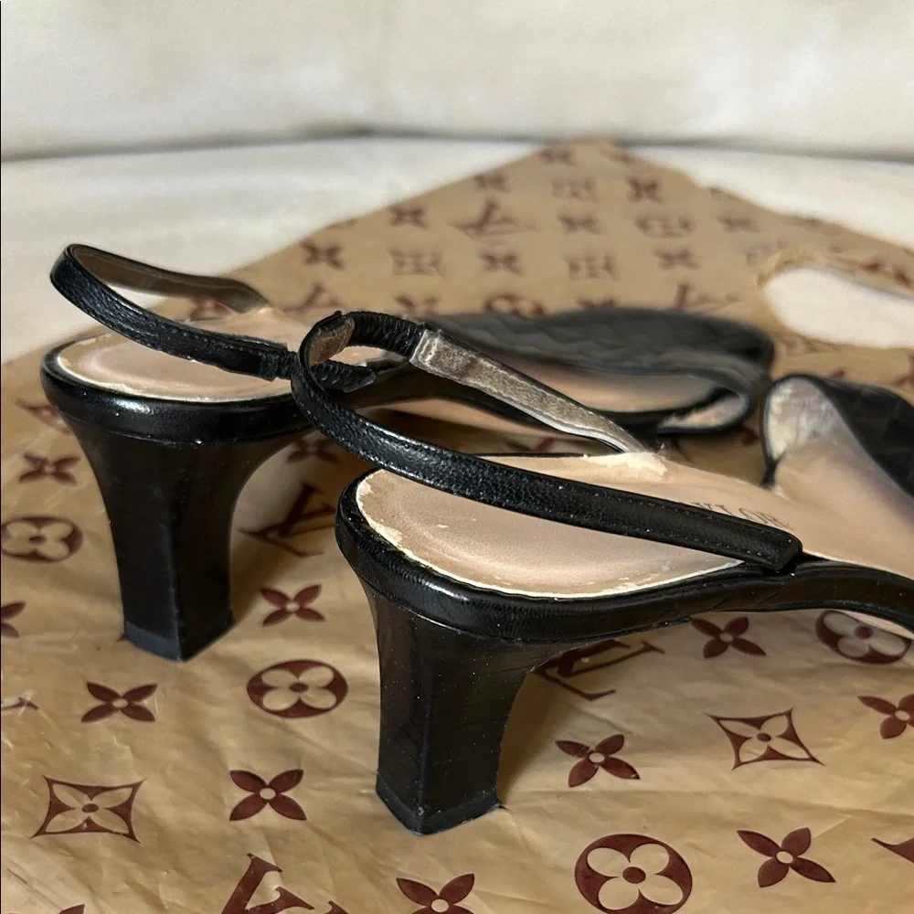 Ann Taylor black leather
